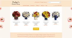 Desktop Screenshot of padgesflowersshop.com